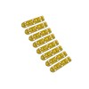 QCAA Solid Brass 90 Degree Small Piano Hinge Wooden Jewery