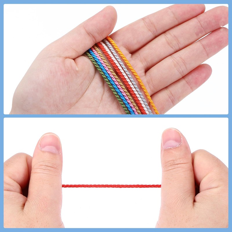 MECCANIXITY Twisted Cord Trim, 5 Yard 2mm 3-Ply Twine Braided