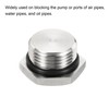PATIKIL M20x1.5 Male Plug, 2 Pack Waterproof Dustproof 304 Stainless