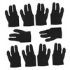Kisangel 10pcs Lightweight Snooker Gloves for Men Women Finger Design