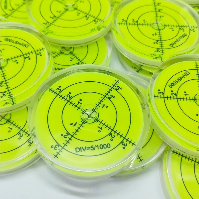 SIZIKJXGHWYI Bubble Spirit Level 60x12mm Degree Marked Surface Circular Level
