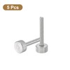 uxcell M4x30mm Knurled Thumb Screws, 5pcs 304 Stainless Steel Flat
