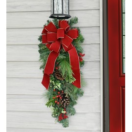 Holiday Pine Door Swag CR1023 Outdoor-Decoration-Christmas