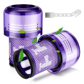 2 Pack Replacement Filters for Dyson V12 Detect Slim Absolute/Total Clean/Extra/Fluffy Vacuum Cleaner,Washable Replacement Filters for Dyson V12 Detect Slim, Replace Part 971517-01