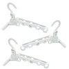 MINGKAI 3pcs Multi-Functional Five Hole Hook Folding Clothes Hanger for
