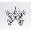 Plata Dije Mariposa 3d .925 Joyeria