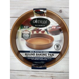 Gotham Steel Diamond 9.5" Round Baking Pan Nonstick Bakeware NEW