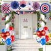 SUNBEAUTY 4th July Party Decorations American Flag Navy Blue Red