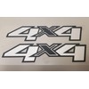 2Pc 4x4 Decals Stickers Emblem Replacement for Silverado Truck Bed