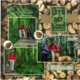 Reminisce (REMBC) Scandinavian Woodland Scrapbook Collection Kit, Multi Color Palette