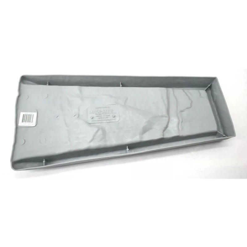 Lake Lite Rock Rain-Run Downspout Splash Block Rugged Plastic Gray