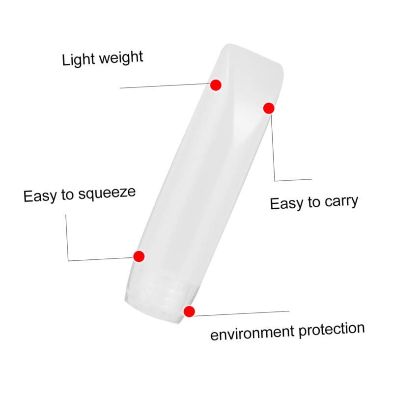 Healeved 20pcs Squeeze Bottles Leak Tube Containers for Liquid Soap