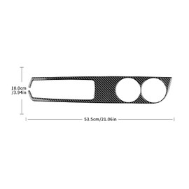 AIRSPEED for Lexus is Gear Shift Panel Cup Holder Frame Cover Soft Carbon Fiber Interior Trim Accessories for Lexus IS250 IS300 IS350 IS200T 2013-2019