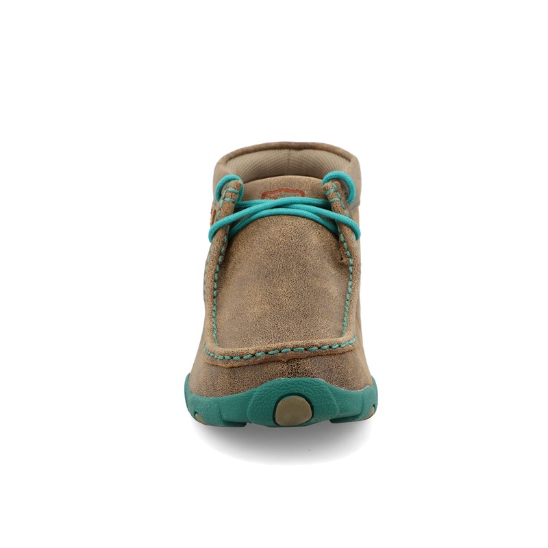 Twisted X Women's Chukka Driving Moc, Bomber & Turquoise, 7.5