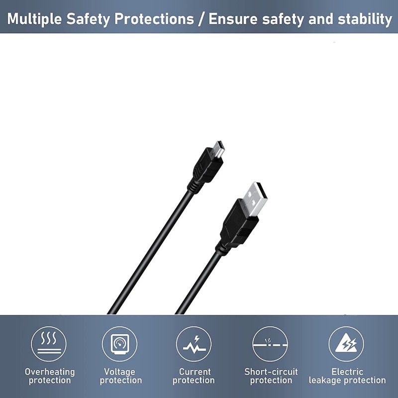 Digipartspower 5ft USB 2.0 PC Connect Data Cable Cord for