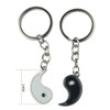 ZHIZICX 2 PCS Yin And Yang Keyring exquisite Tai Chi