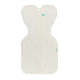 Love to Dream Swaddle UP, Silky-Lux 1.0 TOG, Luxurious 100% Viscose from Bamboo, Allow Baby to Sleep in Their Preferred Arms Up Position, Snug Fit Calms Moro Reflex, 5-8.5 lbs, Cream Lemons