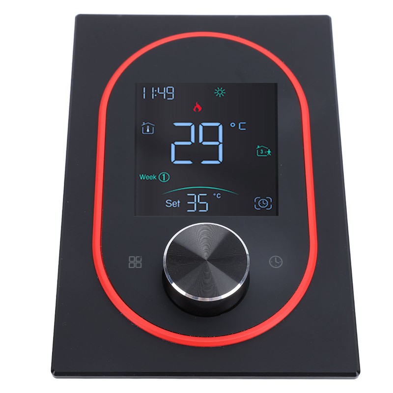 Smart Color Thermostat APP Programmable Touchscreen Knob Control Smart Temperature