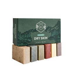 Crate 61 Organics, Handmade in Canada, Plant Based Cold Process Natural Bar Soap, With Premium Essential Oils, Pack of 6 (Dry Skin)