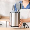 RedCall Stainless Steel Cooking Utensil Holder,360° Rotating Kitchen Utensil Holder,Extra