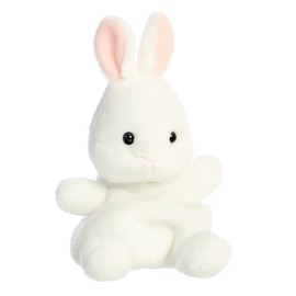 Aurora® Adorable Palm Pals™ Cottontail Bunny Stuffed Animal - Fun Collectible Plush for Kids and Adult Collectors - Perfect for Decorating Rooms and Birthday Gifts - White 4.5 Inches