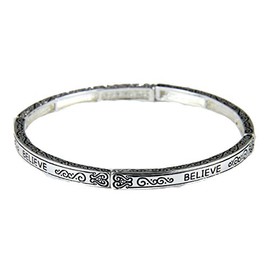 4030635 Believe Petite Stretch Bracelet Stretch Hope Faith Encouragement