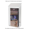 Outdoor Brochure Holder Holds 4" x 9" Graphic Rack Cards