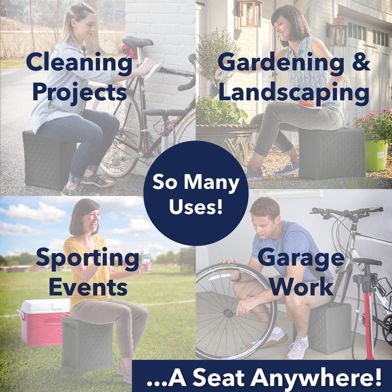 Simplay3 Handy Home 3-Level Heavy Duty Work/Garden Seat - 12""