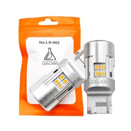 LEDLABO T20 LED 2,200 lm Turn Signal, Pinch Different, Amber, Orange, High Fla, 12 V, Compatible with Car Inspection (T20)