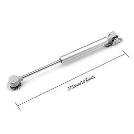 LC LICTOP 80N Hydraulic Gas Struts, Soft Close Lid Support for Cabinets & Furniture, 10 Inch Length Gas Spring Lift for Doors, RV, and Storage Box with Screws, 6Pcs Silver