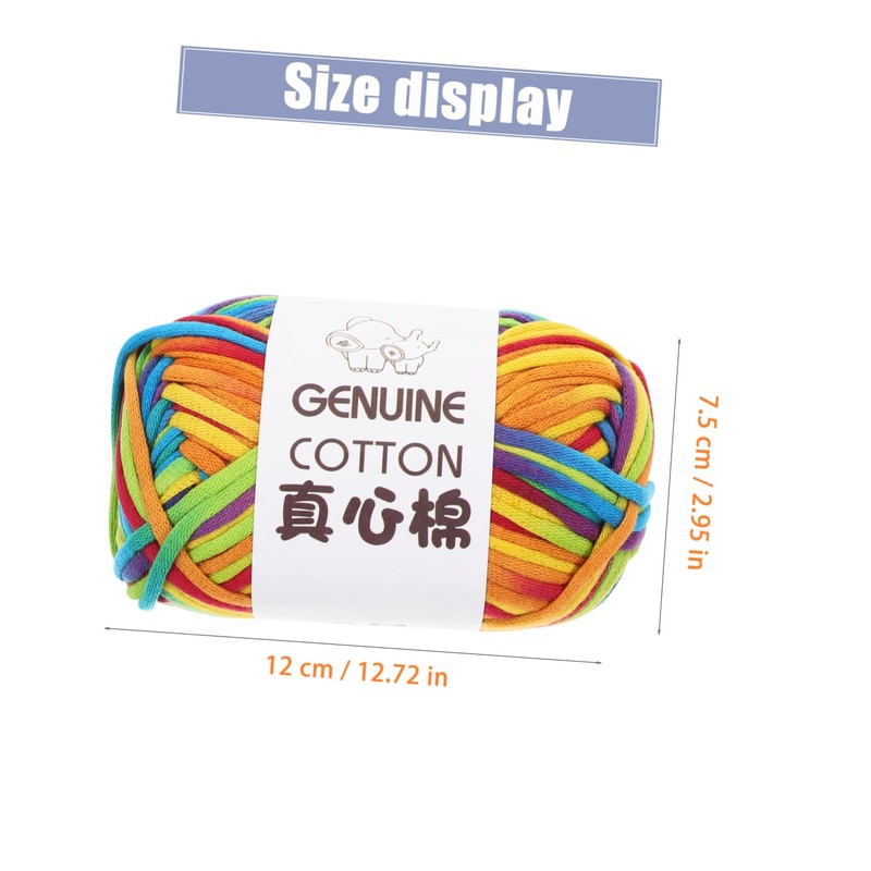 OSALADI 2pcs Vibrant Color DIY Knitting Yarn Soft and Skin