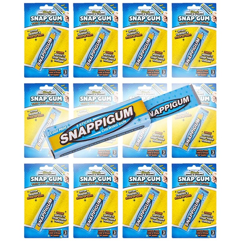 Joke Snap Gum 3" Inches (12-Pack)