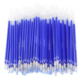 100PCS Heat Erasable Pen Refills, Blue High Temperature Disappearing Pen Refills Fabric Markers for Sewing Quilting Clothes Making