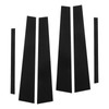Side Pillar Post Trim 4D Style Glossy Black Replacement for