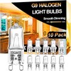 Vannise G9 Halogen Bulb 25W 10-Pack - Long Lasting, Dimmable