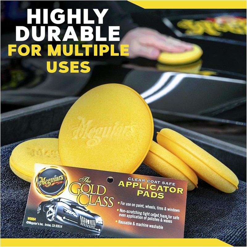 Meguiar's Oficial Gold Class Esponjas Aplicadores W0004 4 Piezas