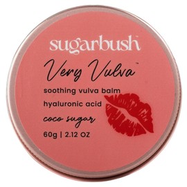 Sugarbush Very Vulva Soothing Balm with Hyaluronic Acid and Shea Butter, Natural Moisturizing Care