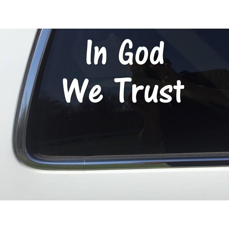 ThatLilCabin - in God We Trust AS007 8" Jesus Sticker