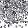 TOAOB 12000pcs Silver Tone Table Scatter Crystals Acrylic Diamonds Rhinestones