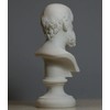 Artist Unknown Greek Philosopher Socrates Alabaster Bust Head Statue Sculpture