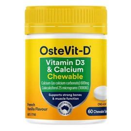 OSTEVIT-D Ostevit D Vitamin D3 & Calcium 60 Chewable Tablets