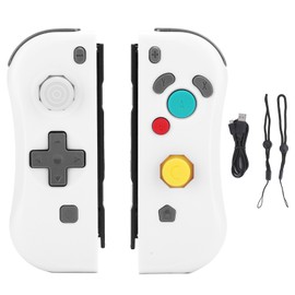 Wireless Gamepad Left Right Bluetooth Game Grip Handle with NFC Awake for NS SwitchWhite