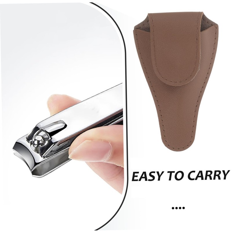 Gatuida 2Pcs PU Protective Sleeve for Nail Clippers and Cuticle