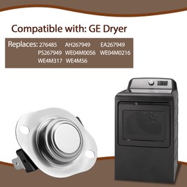WE4M216 Dryer Cycling Thermostat Replaces 276485 AH267949 EA267949 PS267949 WE04M0056 WE04M0216 WE4M317 WE4M56 Compatible with GE Dryer