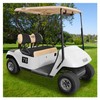 10L0L Golf Cart Front + Rear Seat Cover Set for