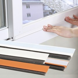 Window and Door Gap Sealer Draft Stopper Window Type Gap Sealer White 1M 2ea