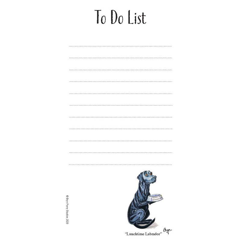 to Do List Magnetic Notepad. Working Dogs by Bryn Parry