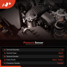A-Premium Oil Pressure Sensor Switch [3 Pins] Compatible with 14L DETROIT 60 S60 SERIES DIESEL