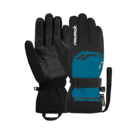 Reusch Men's Primus R-tex Xt Waterproof Membrane, Comfortable Warm Ski Gloves, Softshell Gloves, Snow Gloves, Winter Gloves, 9.5, Blue/Black