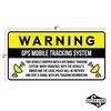 Anti-Theft Car Vehicle Stickers with GPS Tracking Warning (Pack of